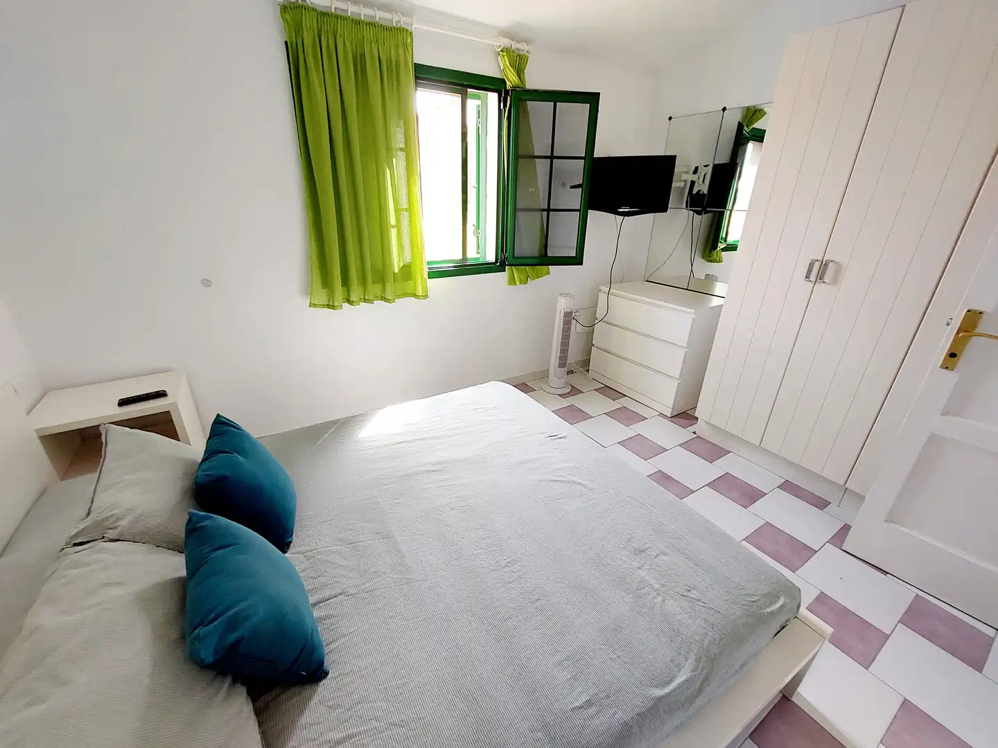 Schlafzimmer von Maisonette zur Miete in San Bartolomé de Tirajana mit Klimaanlage, Privatgarten und Terrasse