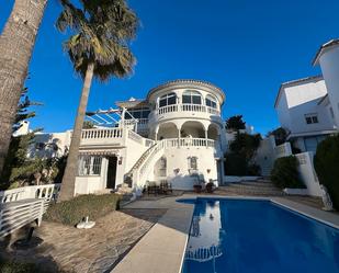 Exterior view of House or chalet for sale in Mijas  with Air Conditioner, Heating and Private garden