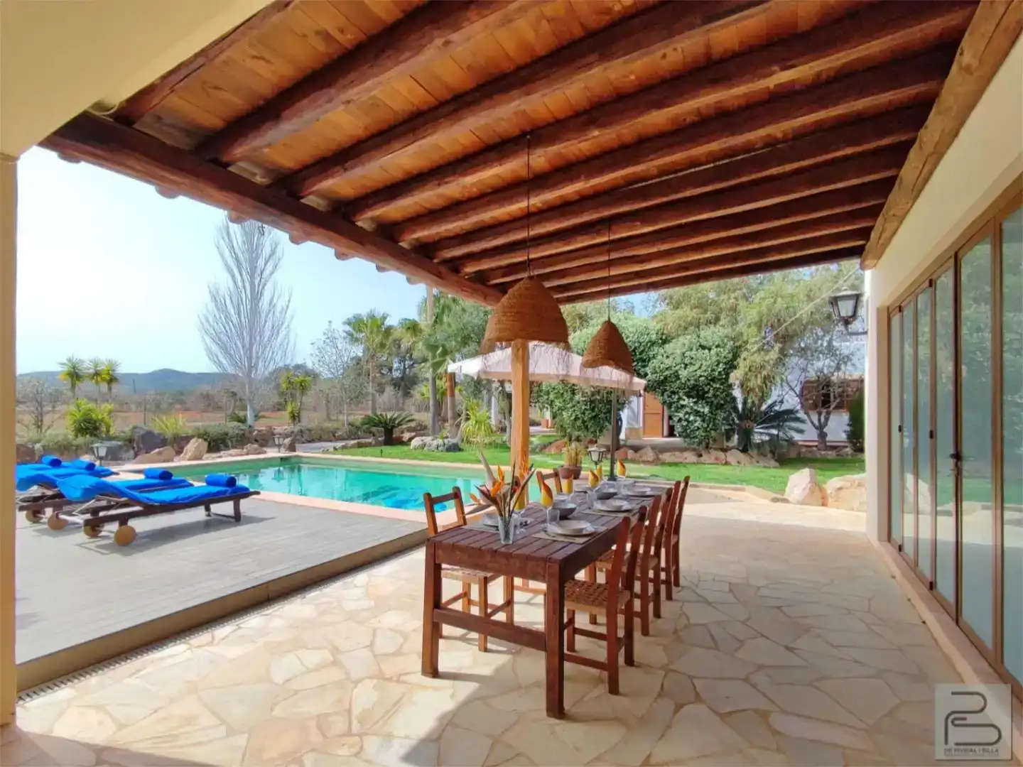 Terraza de Casa o chalet en venta en Sant Joan de Labritja con Aire acondicionado y Piscina