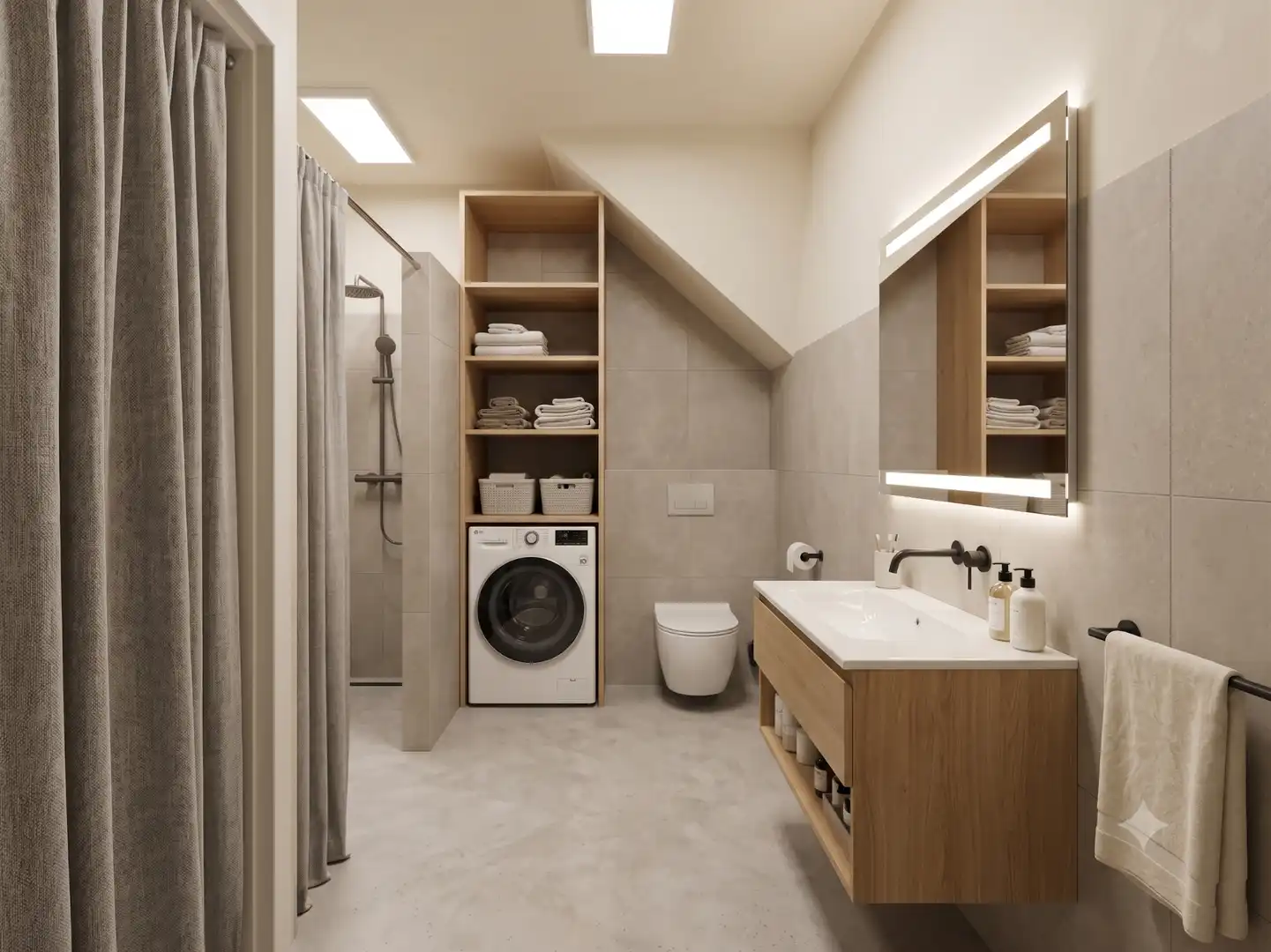 Badezimmer von Wohnung zum Verkauf in Las Palmas de Gran Canaria mit Terrasse, Möbliert und Ofen