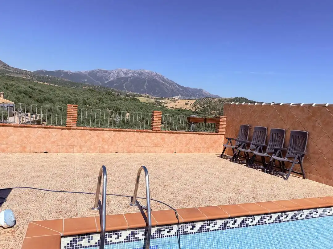 Terraza de Casa o chalet de alquiler en Periana con Terraza y Piscina