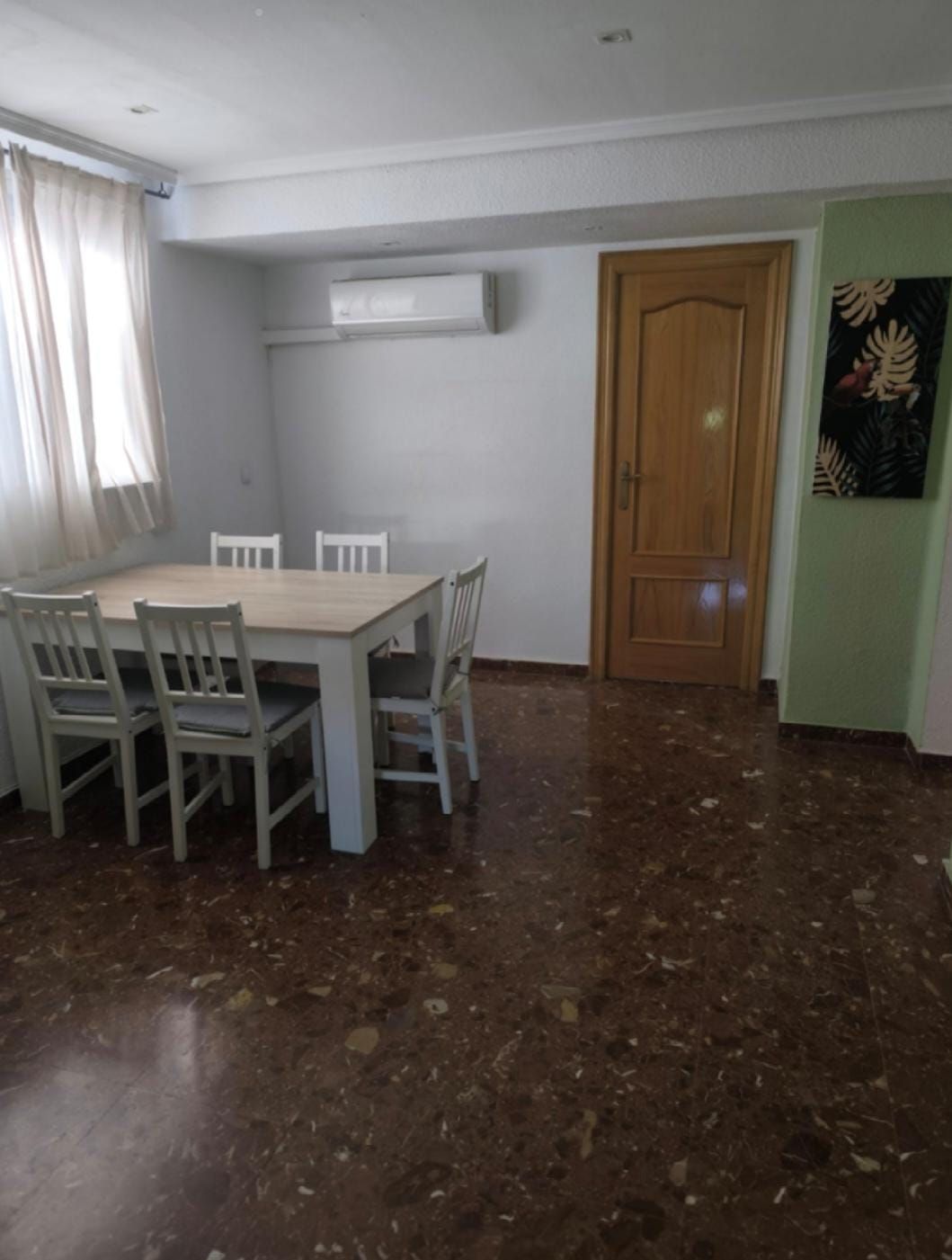 Dining room of Apartment to rent in  Valencia Capital  with Air Conditioner, Heating and Furnished