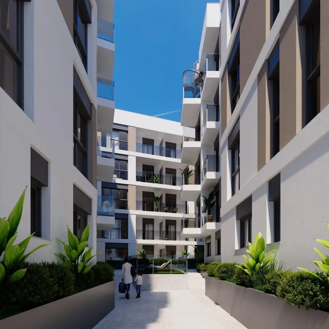 Vista exterior de Pis en venda en Sant Joan d'Alacant amb Parquet, Terrassa i Piscina comunitària
