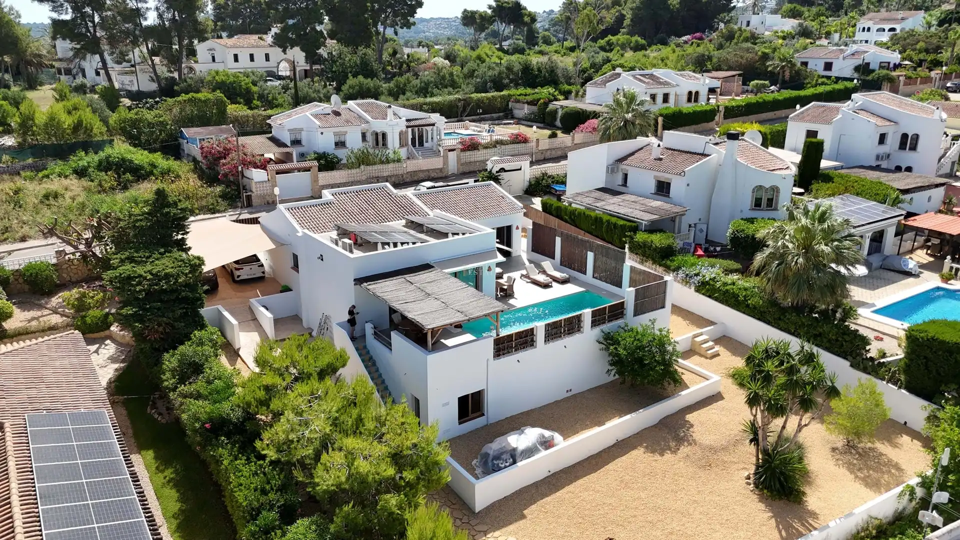 Vista exterior de Casa o xalet en venda en Jávea / Xàbia amb Aire condicionat, Terrassa i Traster
