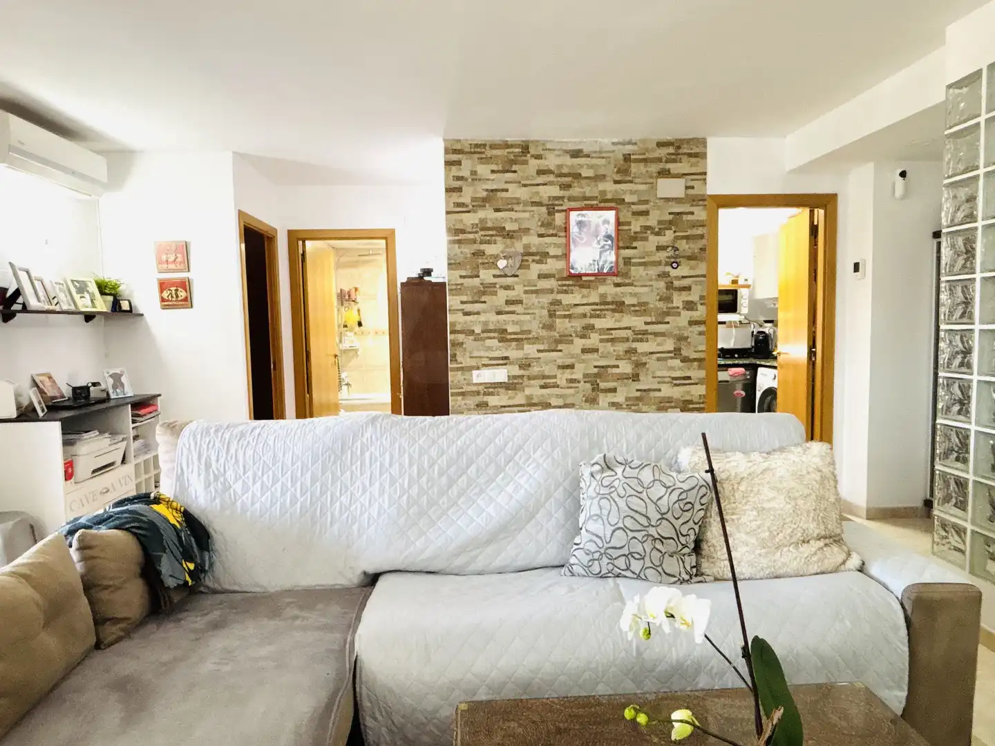 Sala d'estar de Pis en venda en Mont-roig del Camp amb Aire condicionat