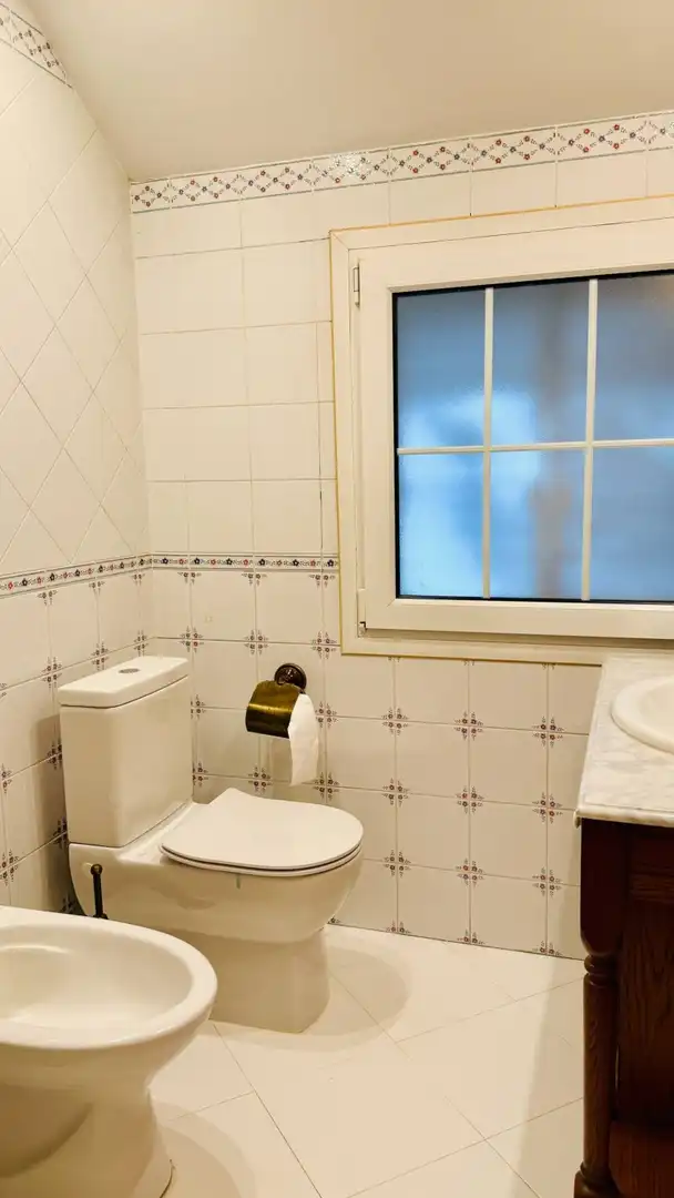 Bathroom of Houses for sale in El Espinar  with Heating, Private garden and Terrace
