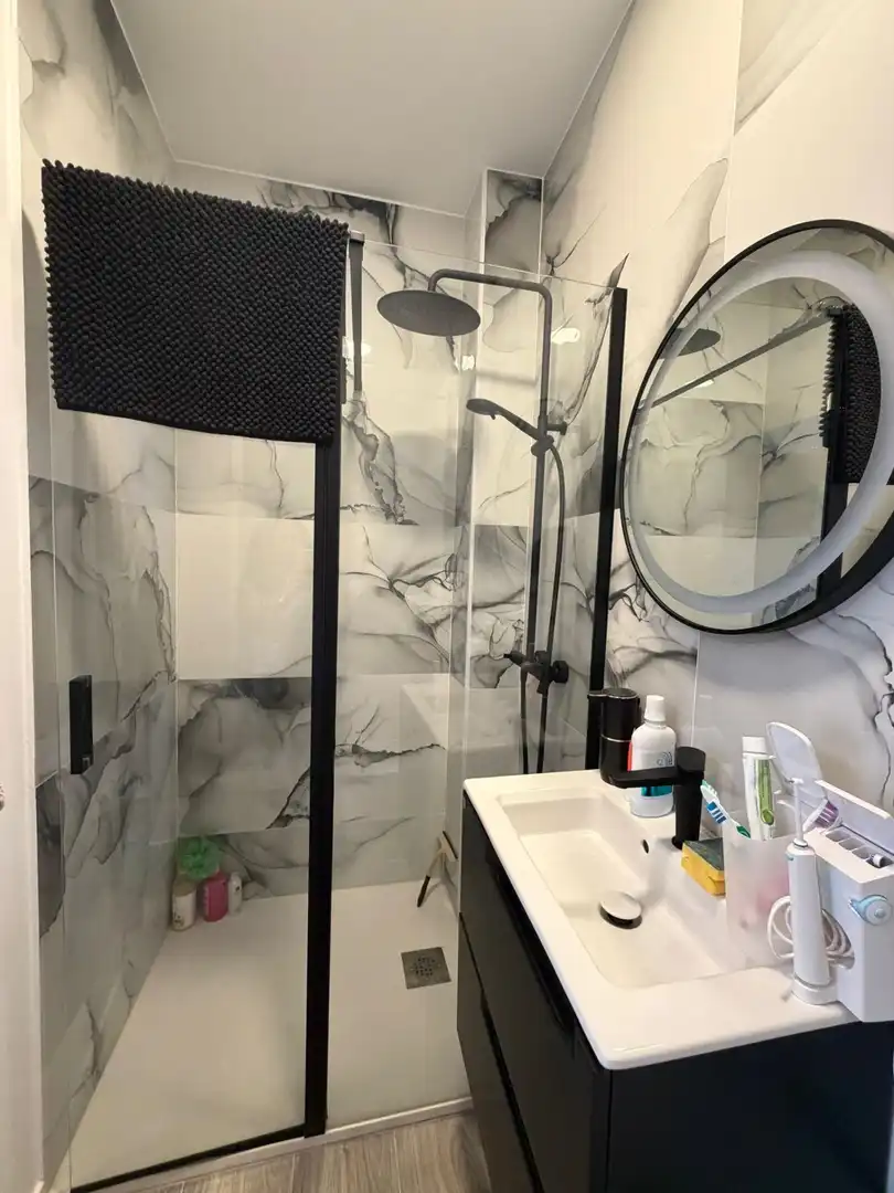 Badezimmer von Haus oder Chalet zur Miete in Málaga mit Klimaanlage, Terrasse und Möbliert