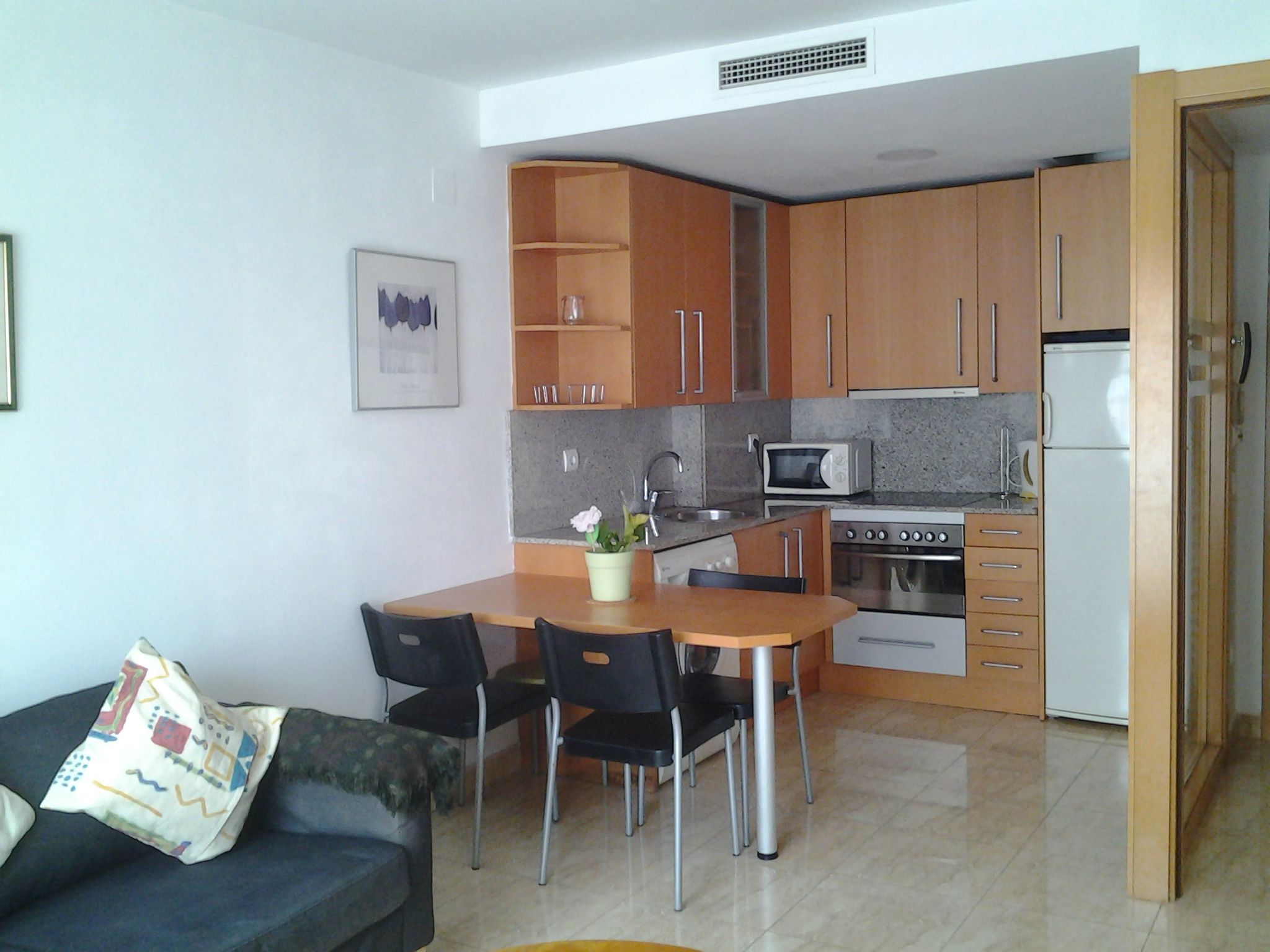 Kitchen of Apartment to rent in  Tarragona Capital  with Air Conditioner, Heating and Furnished