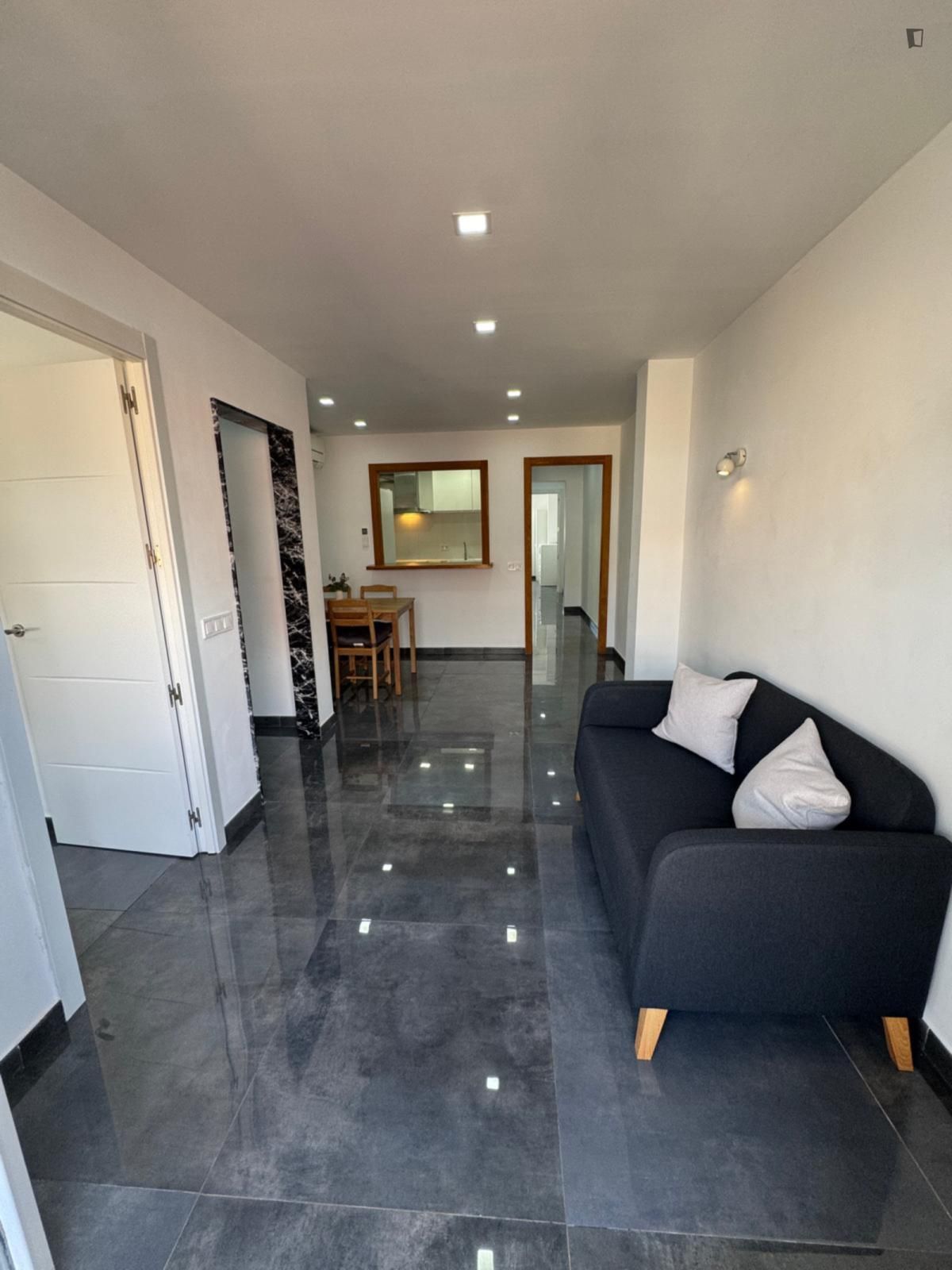 Wohnzimmer von Wohnungen miete in  Palma de Mallorca mit Klimaanlage, Möbliert und Ofen