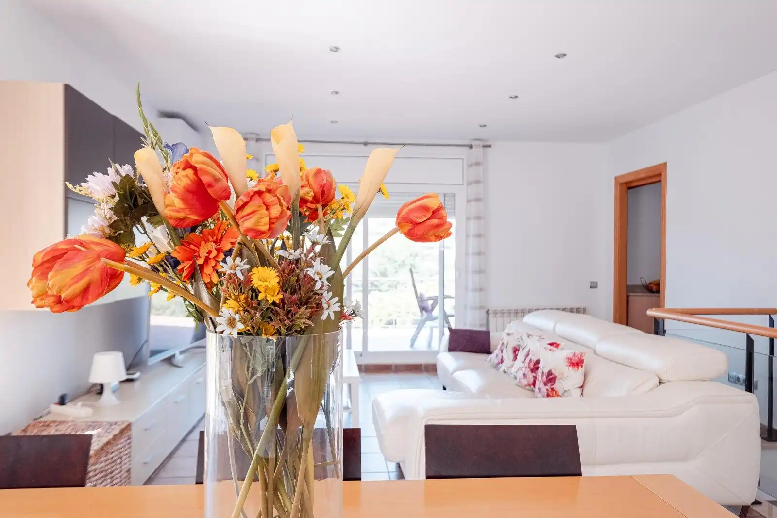 Sala d'estar de Casa o xalet en venda en Caldes de Montbui amb Calefacció, Jardí privat i Terrassa