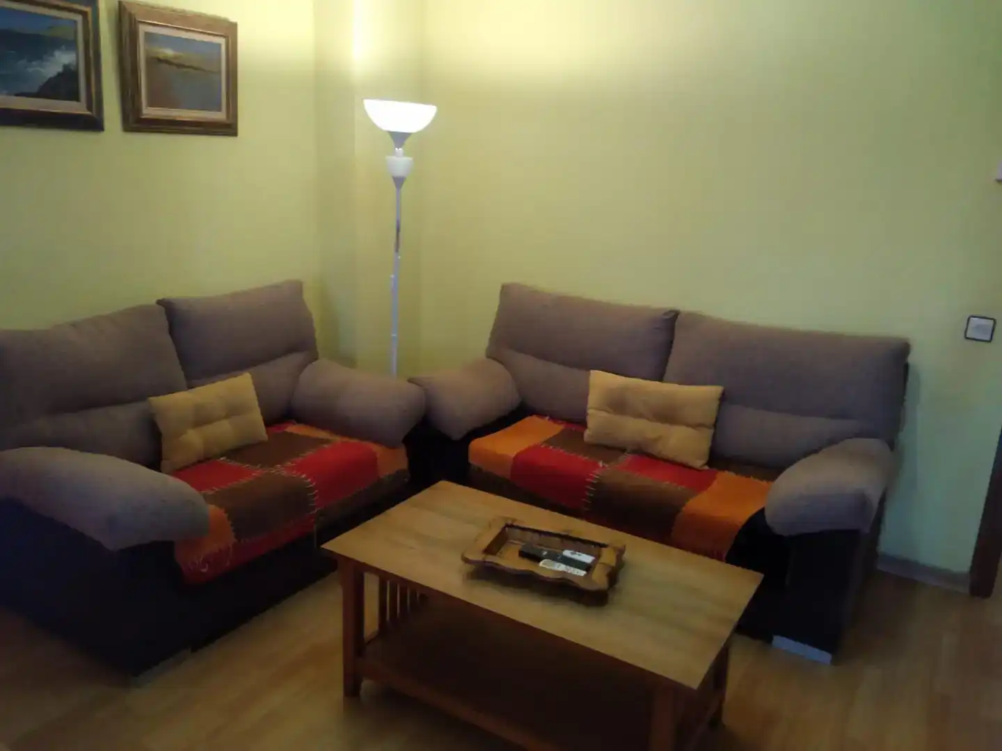 Living room of Flat for sale in Plasencia  with Air Conditioner and Balcony