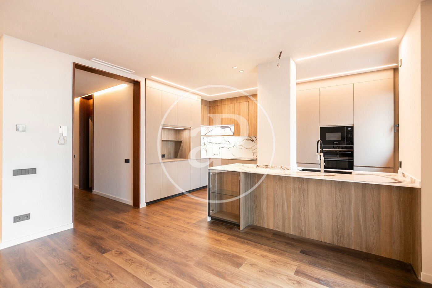 Kitchen of Flat for sale in  Barcelona Capital  with Air Conditioner, Heating and Balcony