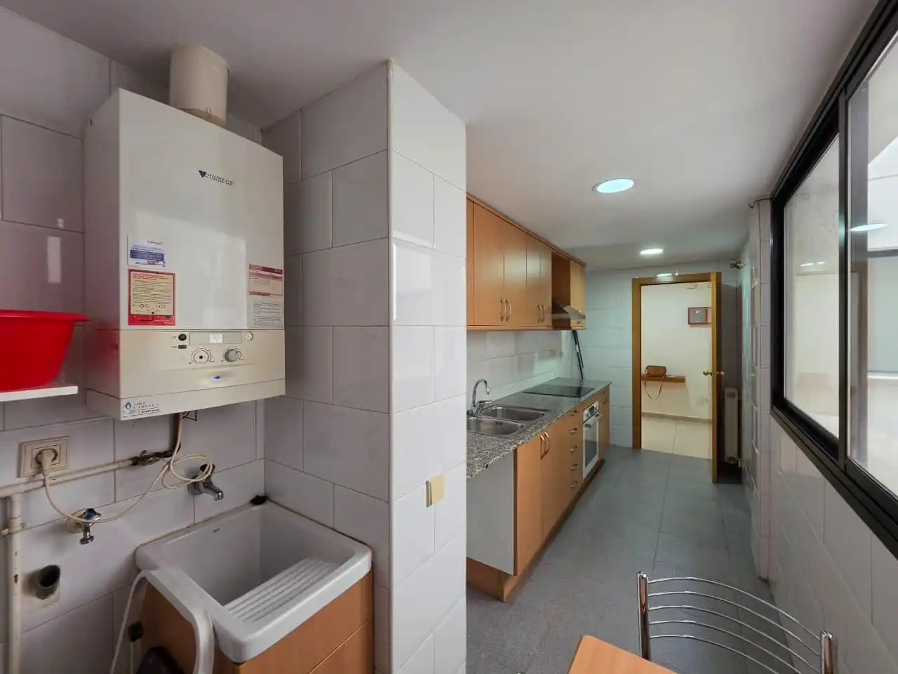 Küche von Wohnung zur Miete in Manresa mit Heizung und Privatgarten