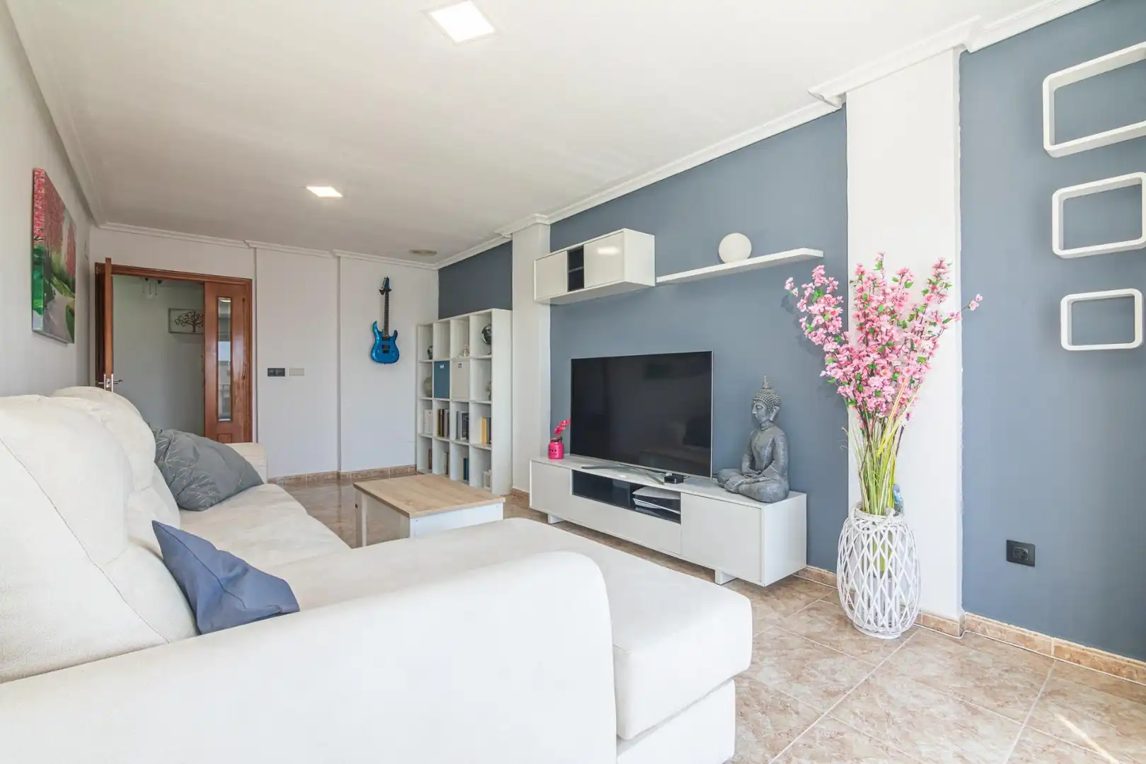 Sala de estar de Piso en venta en Elche / Elx con Calefacción y Balcón