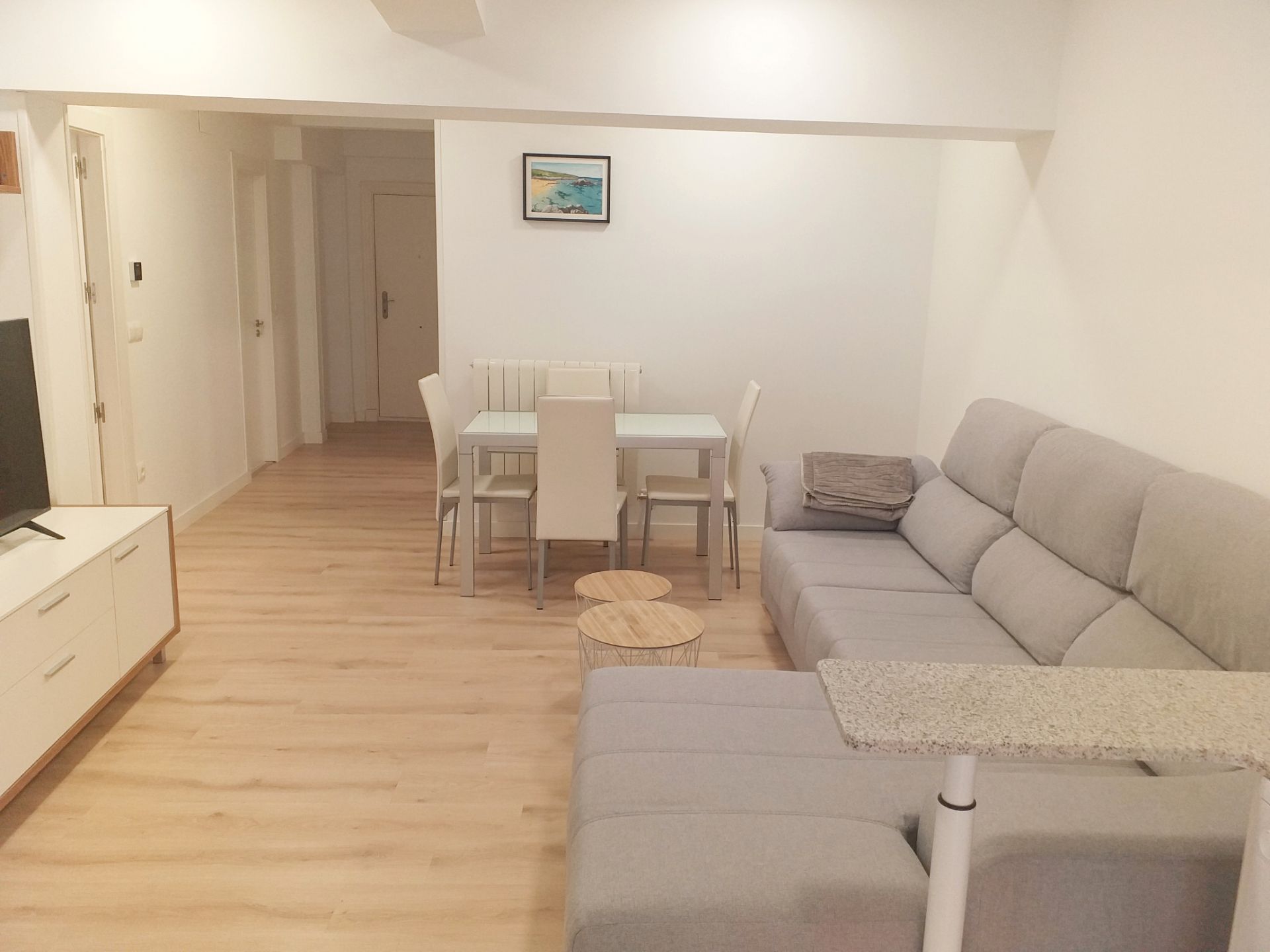 Sala d'estar de Pis en venda en Santander amb Calefacció, Parquet i Moblat