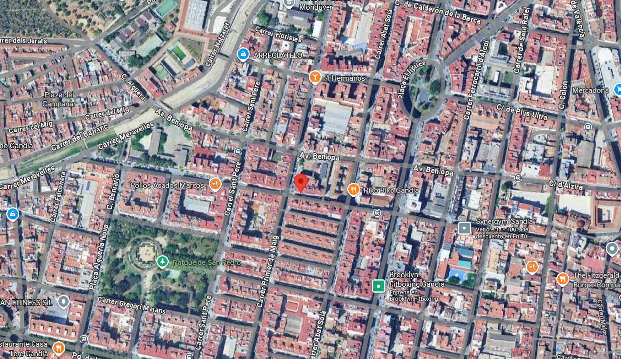 Vista exterior de Pis en venda en Gandia