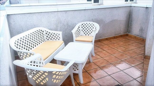 Terrasse von Dachboden miete in Valdepeñas mit Klimaanlage, Heizung und Terrasse