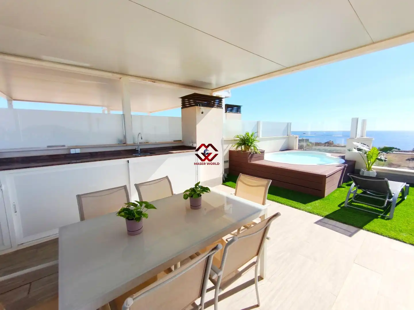 Terrassa de Apartament en venda en Puerto de Mazarrón