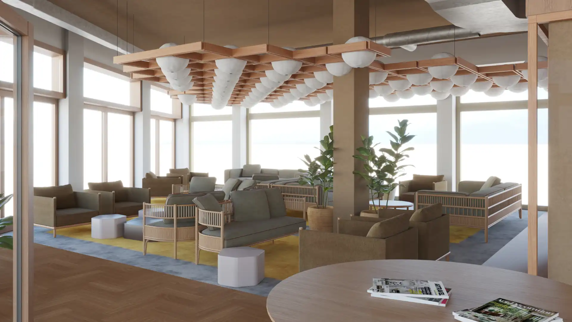 Sala de estar de Estudio de alquiler en Barcelona con Aire acondicionado, Calefacción y Amueblado