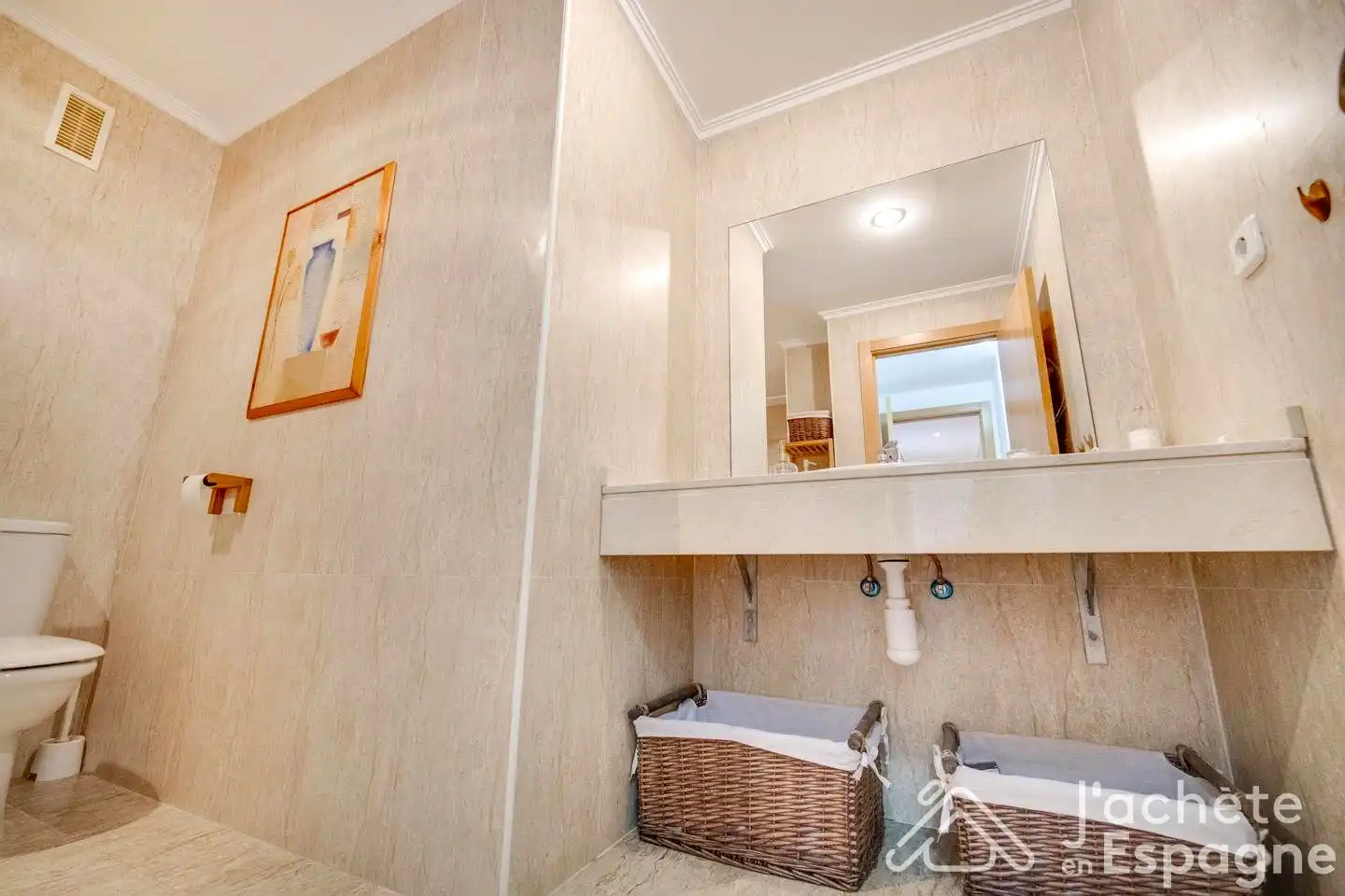 Bany de Apartament en venda en San Jorge / Sant Jordi amb Aire condicionat, Terrassa i Traster