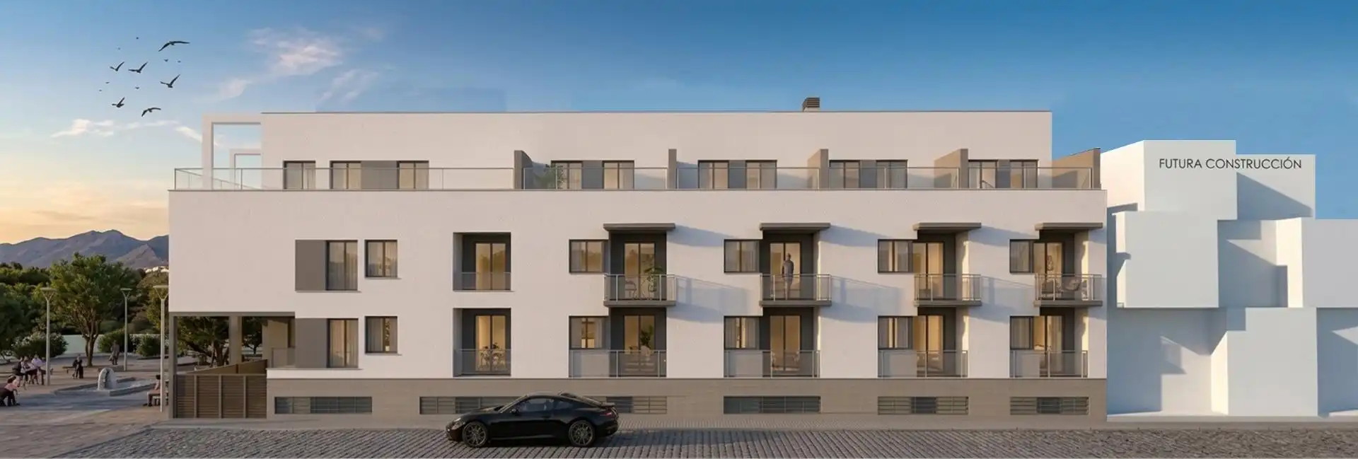 Vista exterior de Pis en venda en Alhendín amb Calefacció, Terrassa i Traster