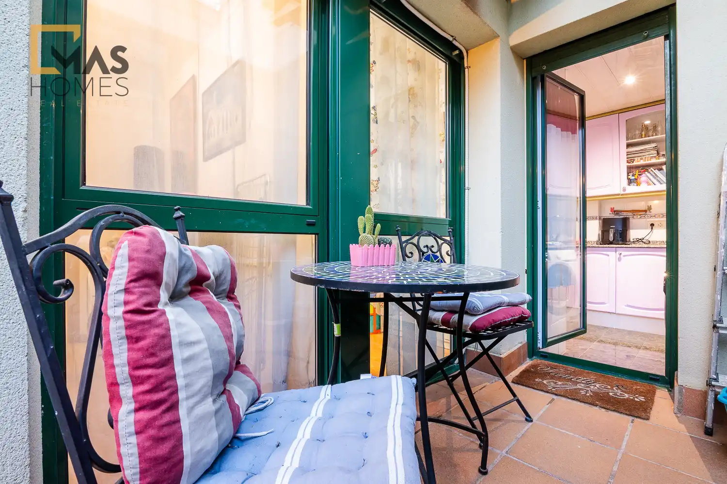 Terrasse von Wohnung zum Verkauf in Terrassa mit Klimaanlage, Heizung und Terrasse
