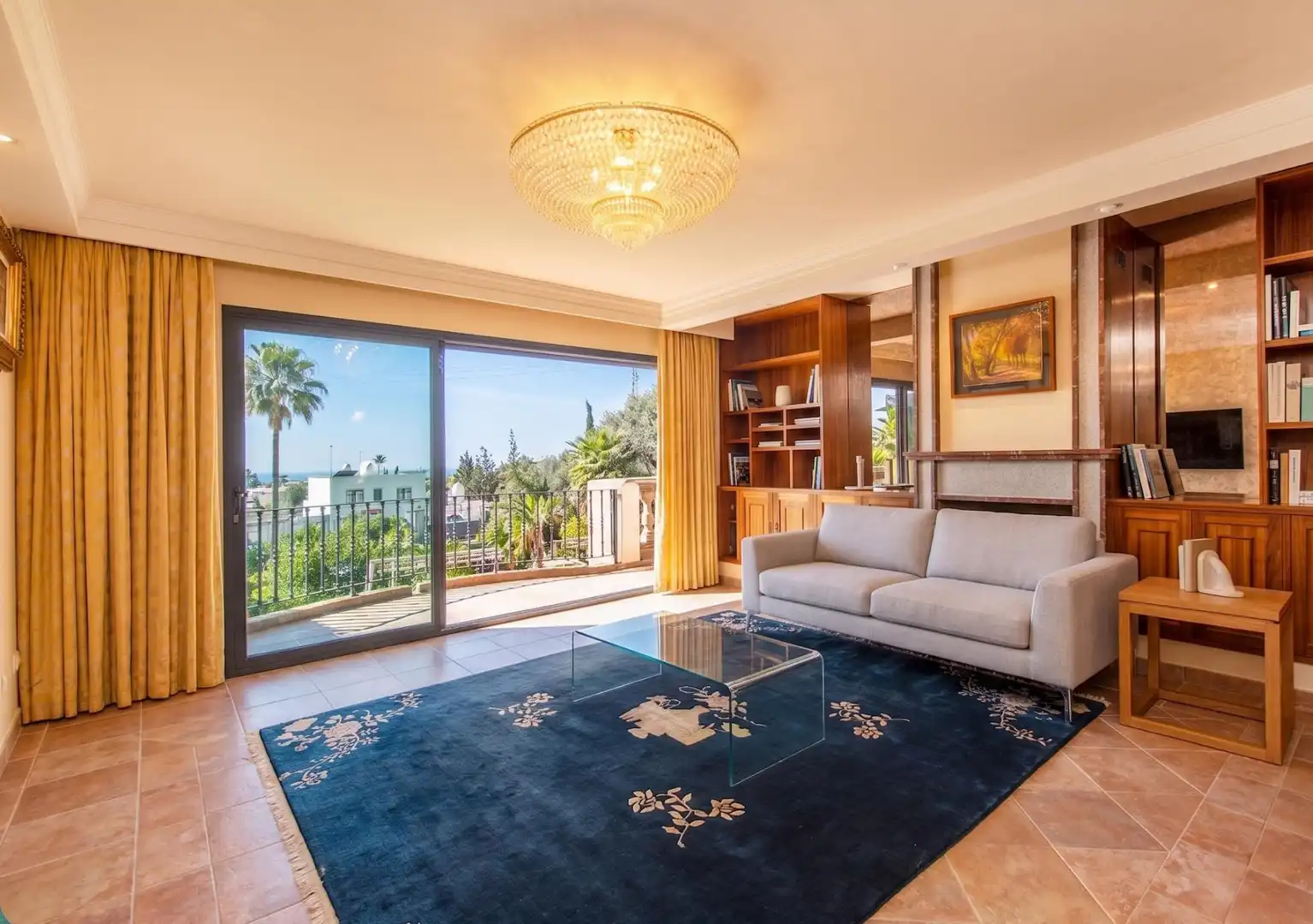 Sala d'estar de Casa o xalet en venda en Marratxí amb Aire condicionat, Calefacció i Jardí privat