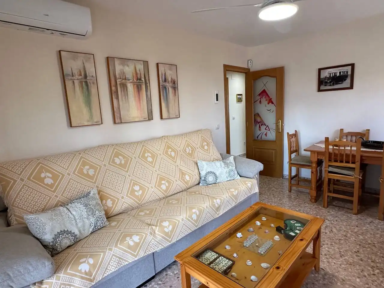 Sala de estar de Piso en venta en Bellreguard con Aire acondicionado, Amueblado y Internet