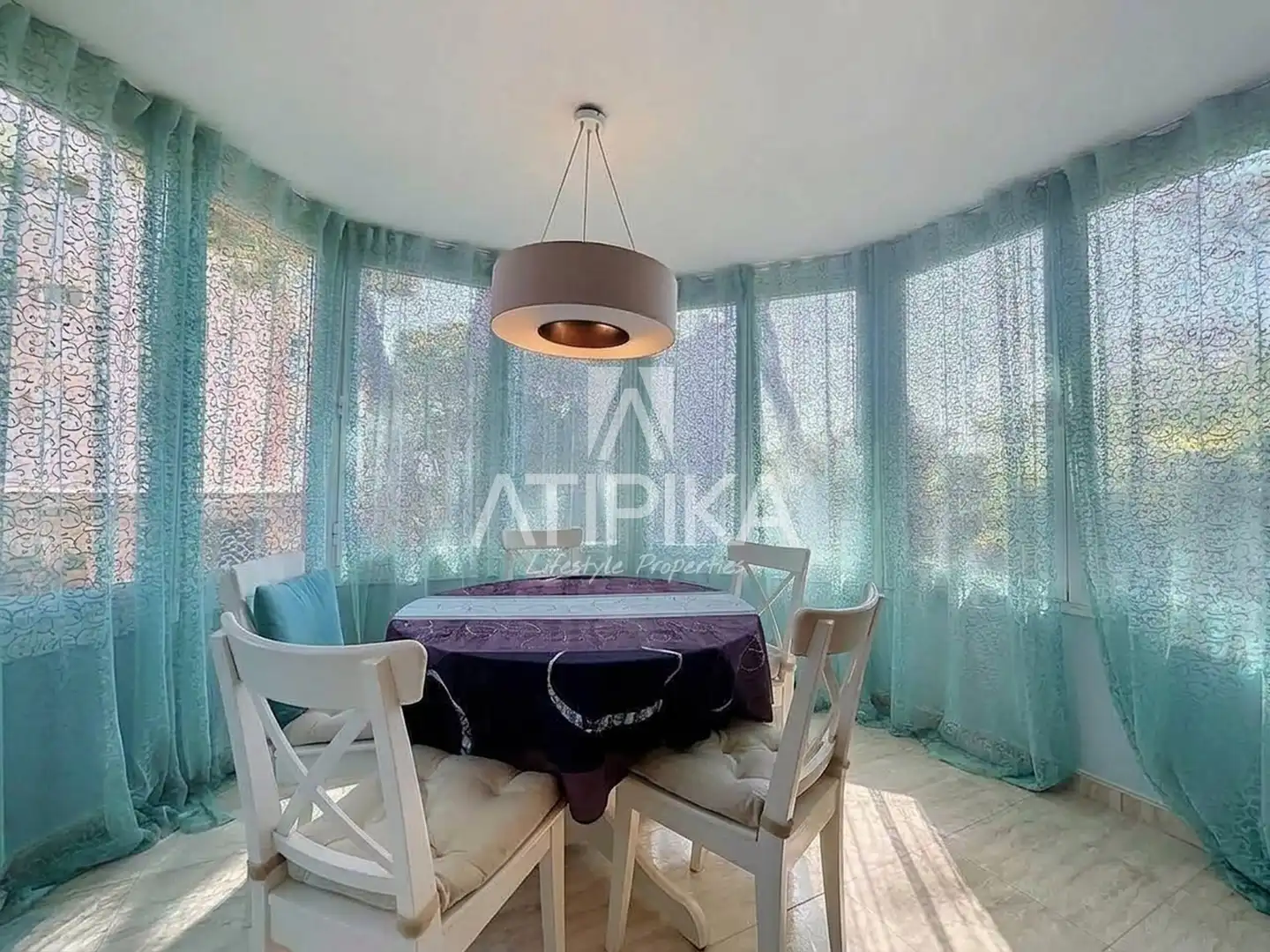 Esszimmer von Wohnung zur Miete in Castelldefels mit Klimaanlage, Heizung und Terrasse