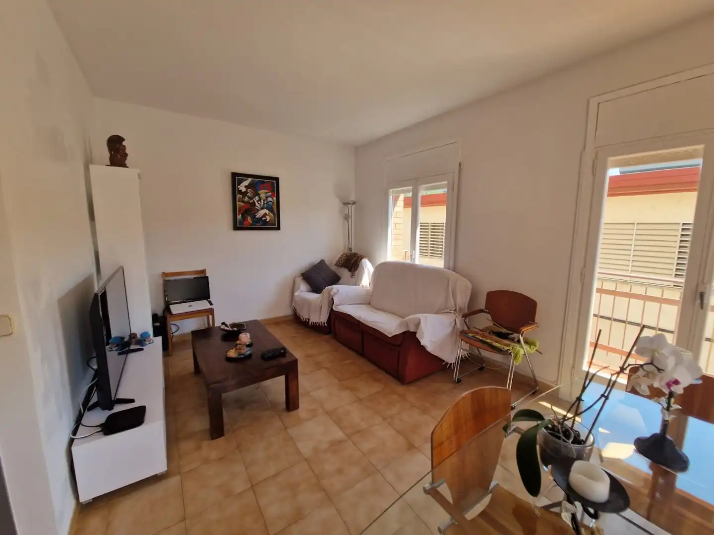 Sala de estar de Piso en venta en Olot con Calefacción y Balcón