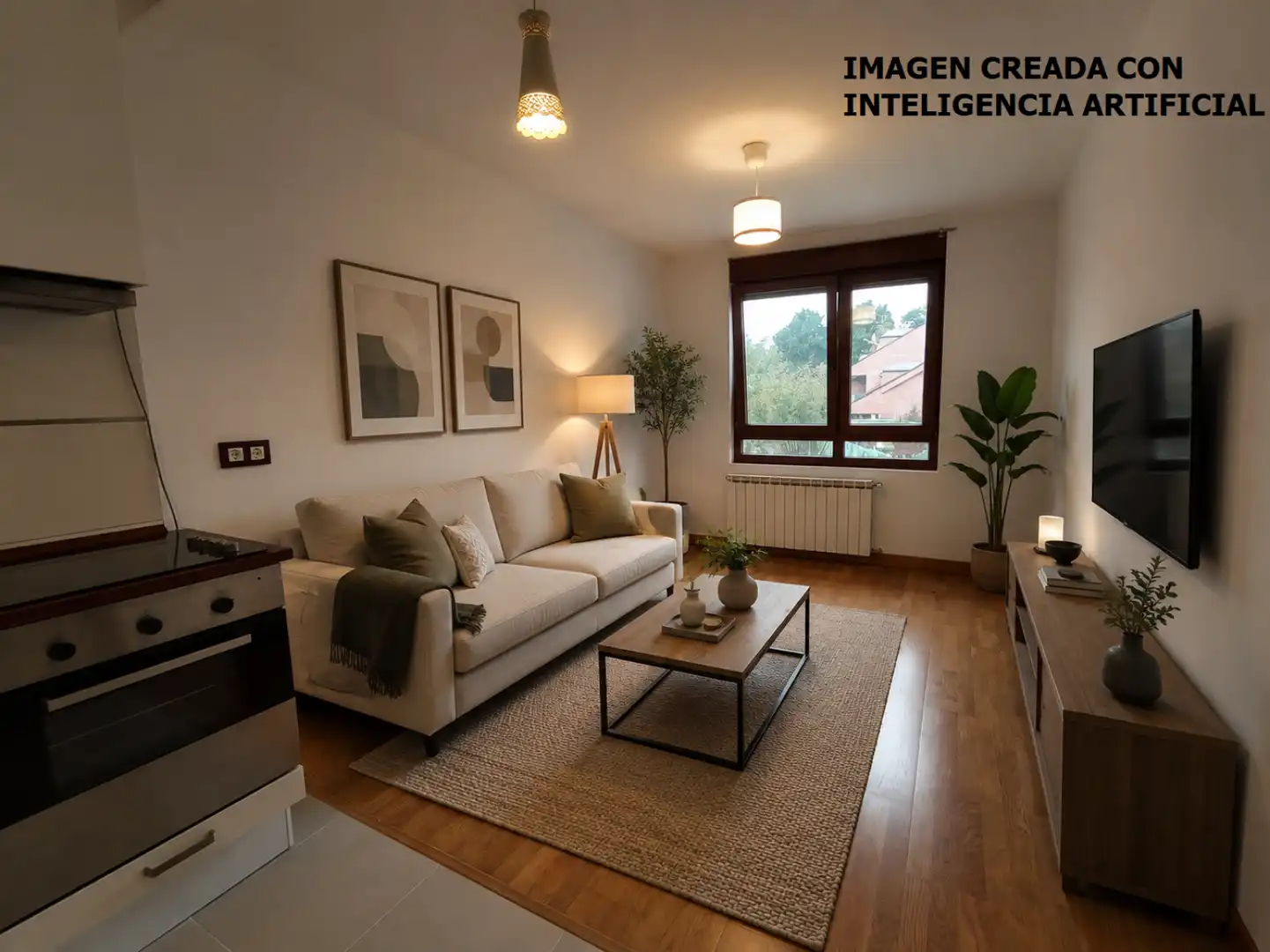 Wohnzimmer von Wohnung zum Verkauf in Castañeda mit Heizung, Parkett und Abstellraum