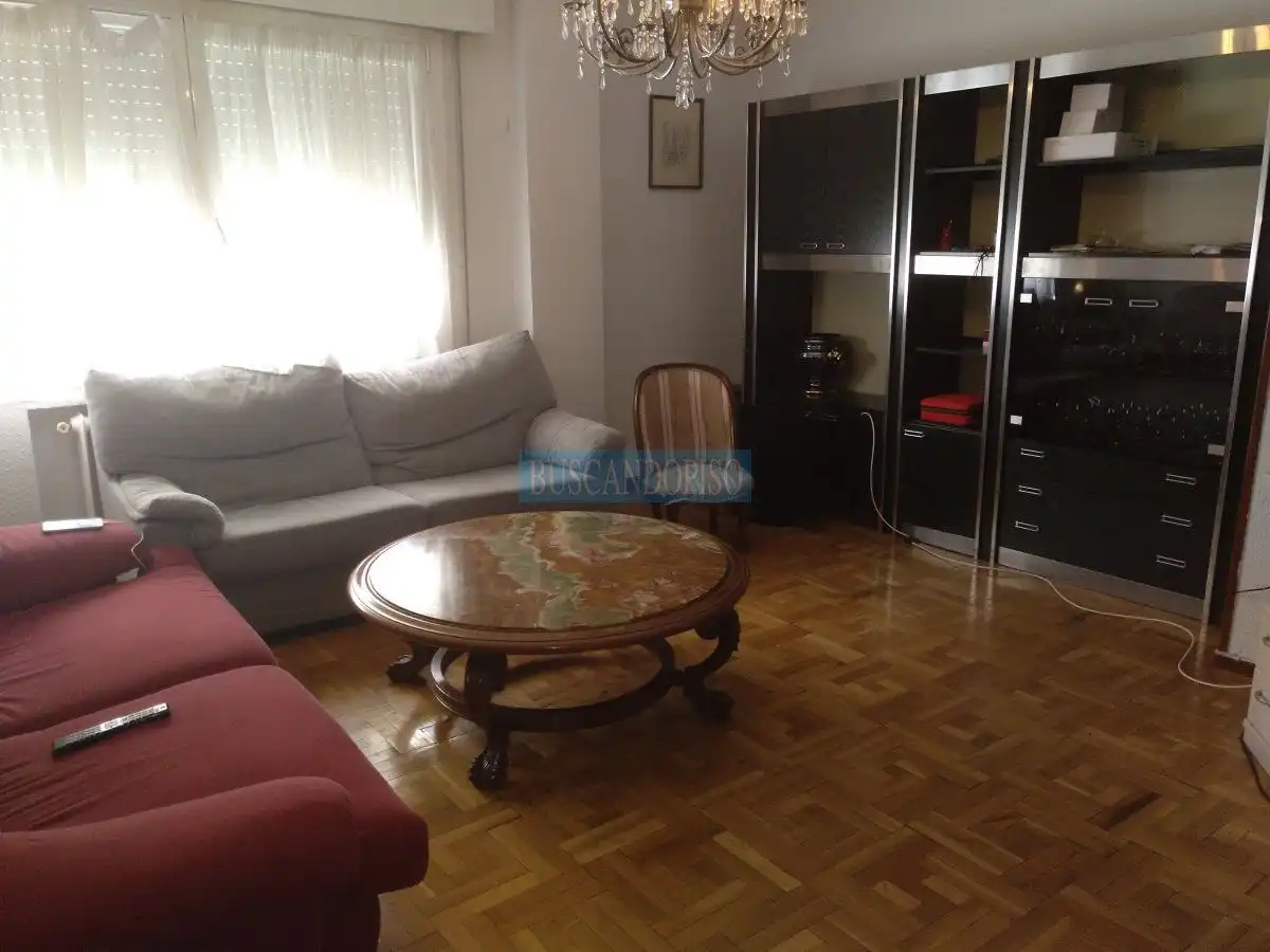 Living room of Flat for rent in  Logroño  with Heating, Parquet flooring and Terrace