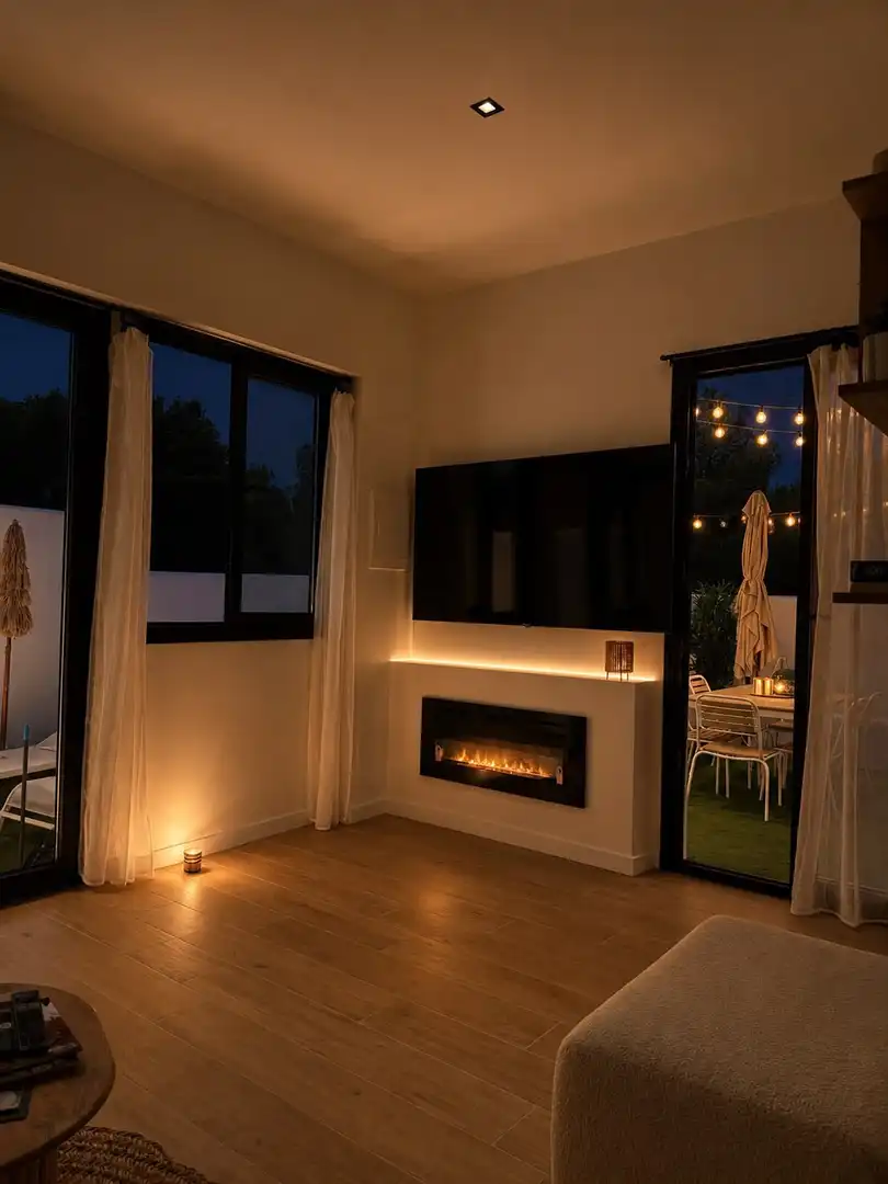Living room of Houses for rent in Jávea / Xàbia  with Air Conditioner, Heating and Private garden