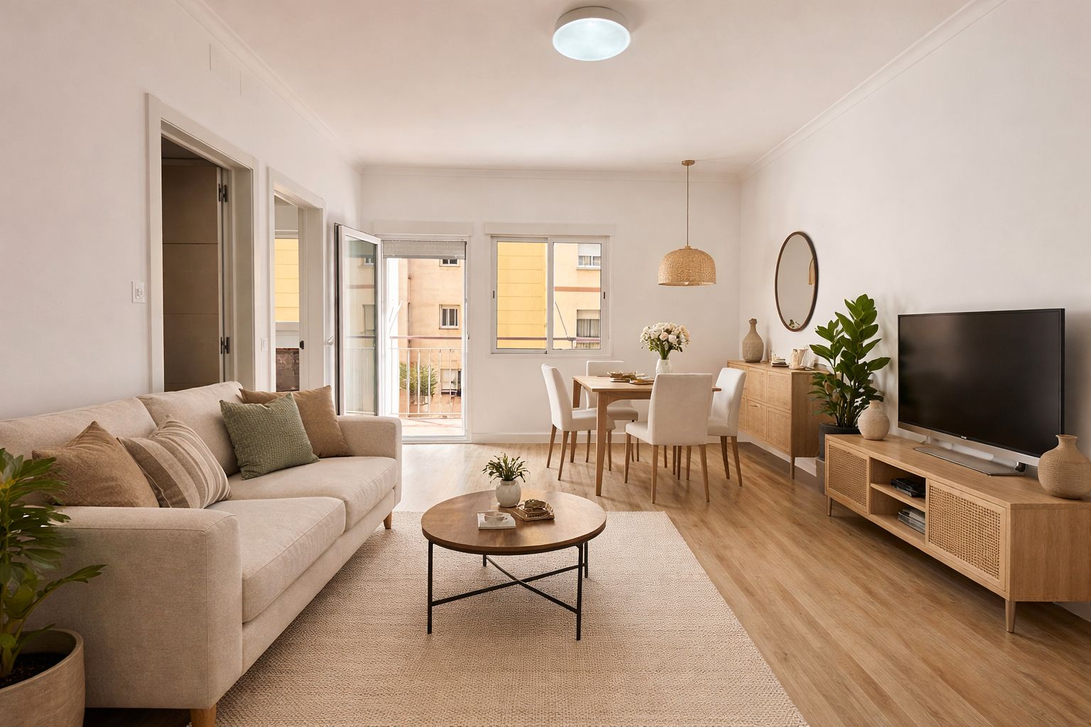 Sala d'estar de Pis en venda en  Barcelona Capital amb Forn i Balcó