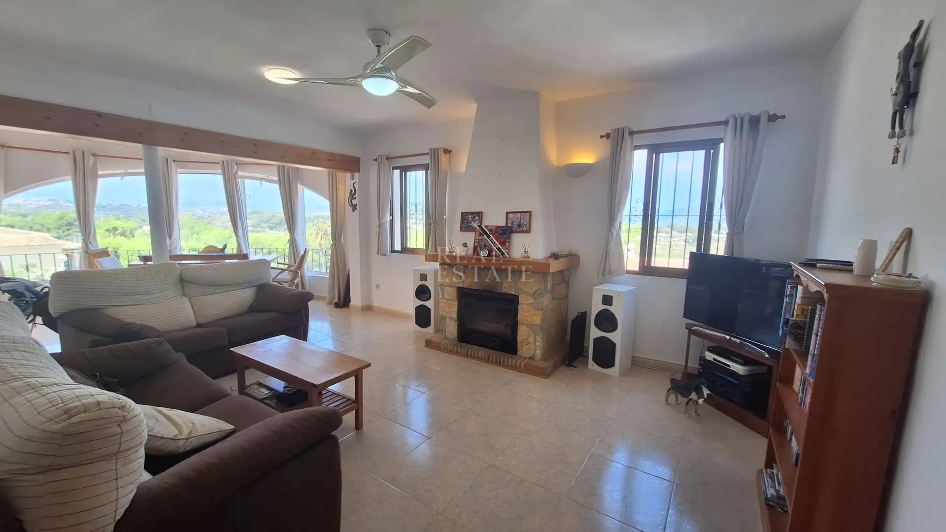 Sala d'estar de Casa o xalet en venda en Jávea / Xàbia amb Aire condicionat, Terrassa i Traster