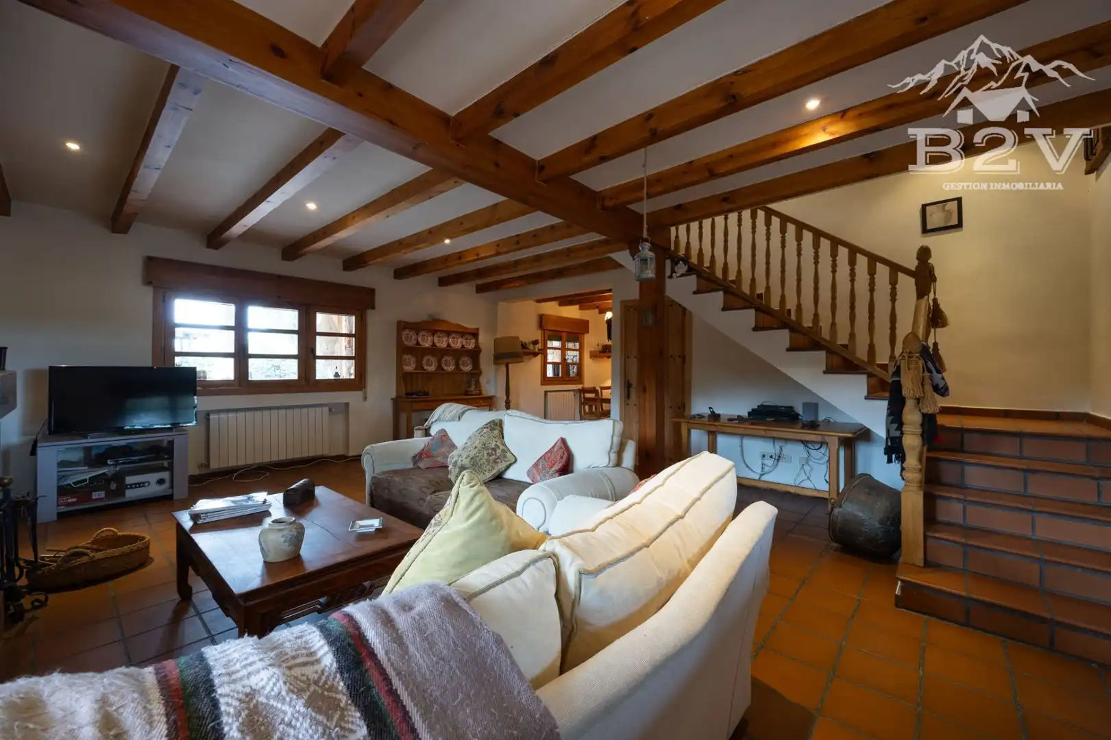 Sala de estar de Casa o chalet en venta en Garganta de los Montes con Aire acondicionado, Calefacción y Jardín privado