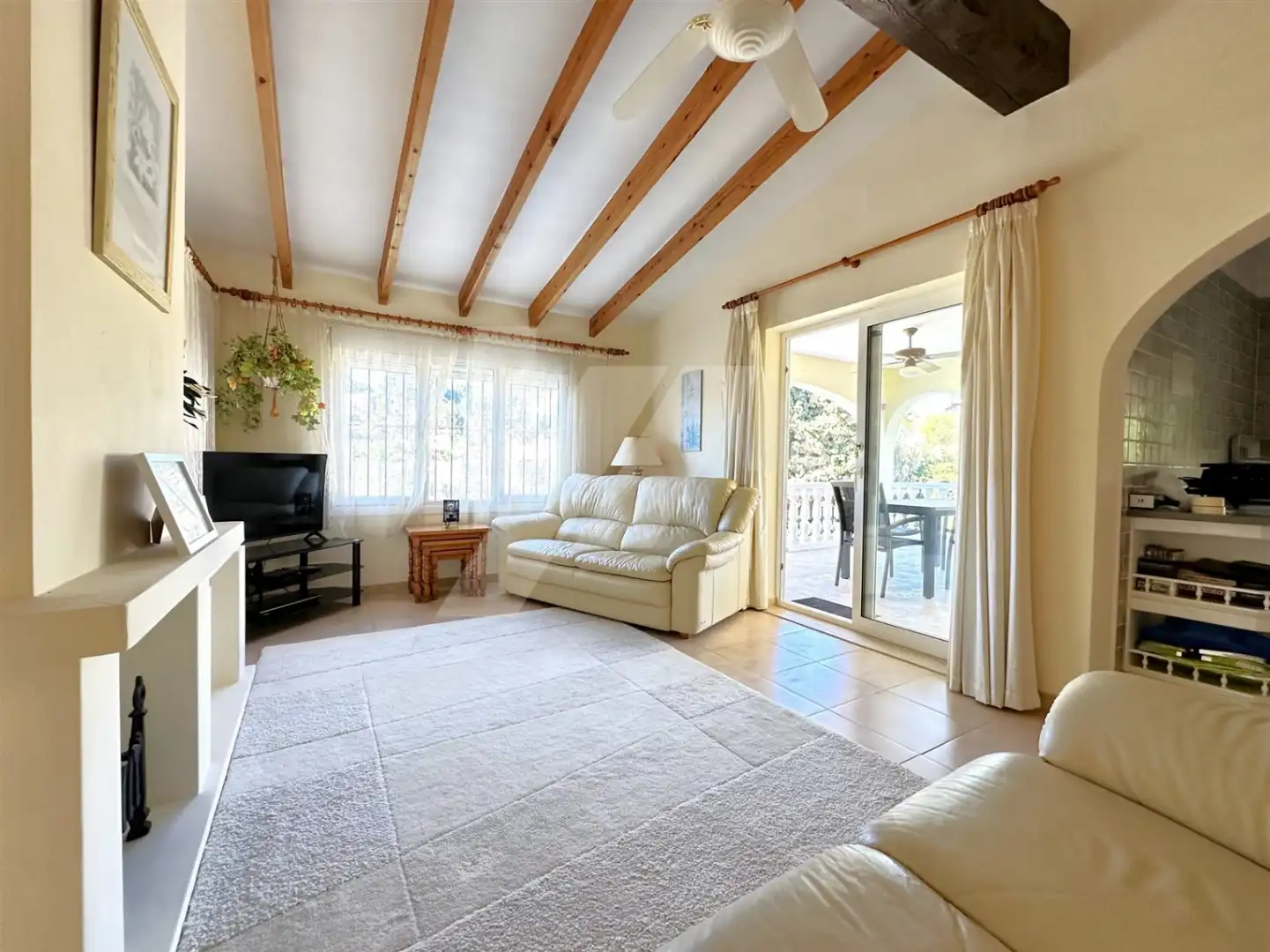 Sala de estar de Casa o chalet en venta en Benissa con Aire acondicionado, Calefacción y Jardín privado