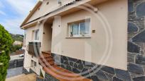 Exterior view of House or chalet for sale in Cànoves I Samalús  with Air Conditioner, Heating and Private garden