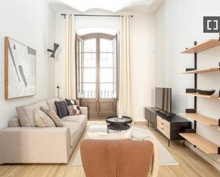 Living room of Flat to rent in  Barcelona Capital  with Air Conditioner, Heating and Furnished