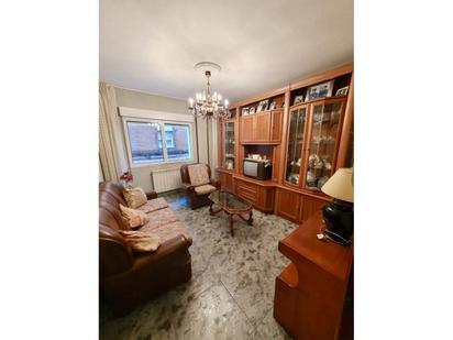 Living room of Flat for sale in Gijón   with Heating, Parquet flooring and Furnished