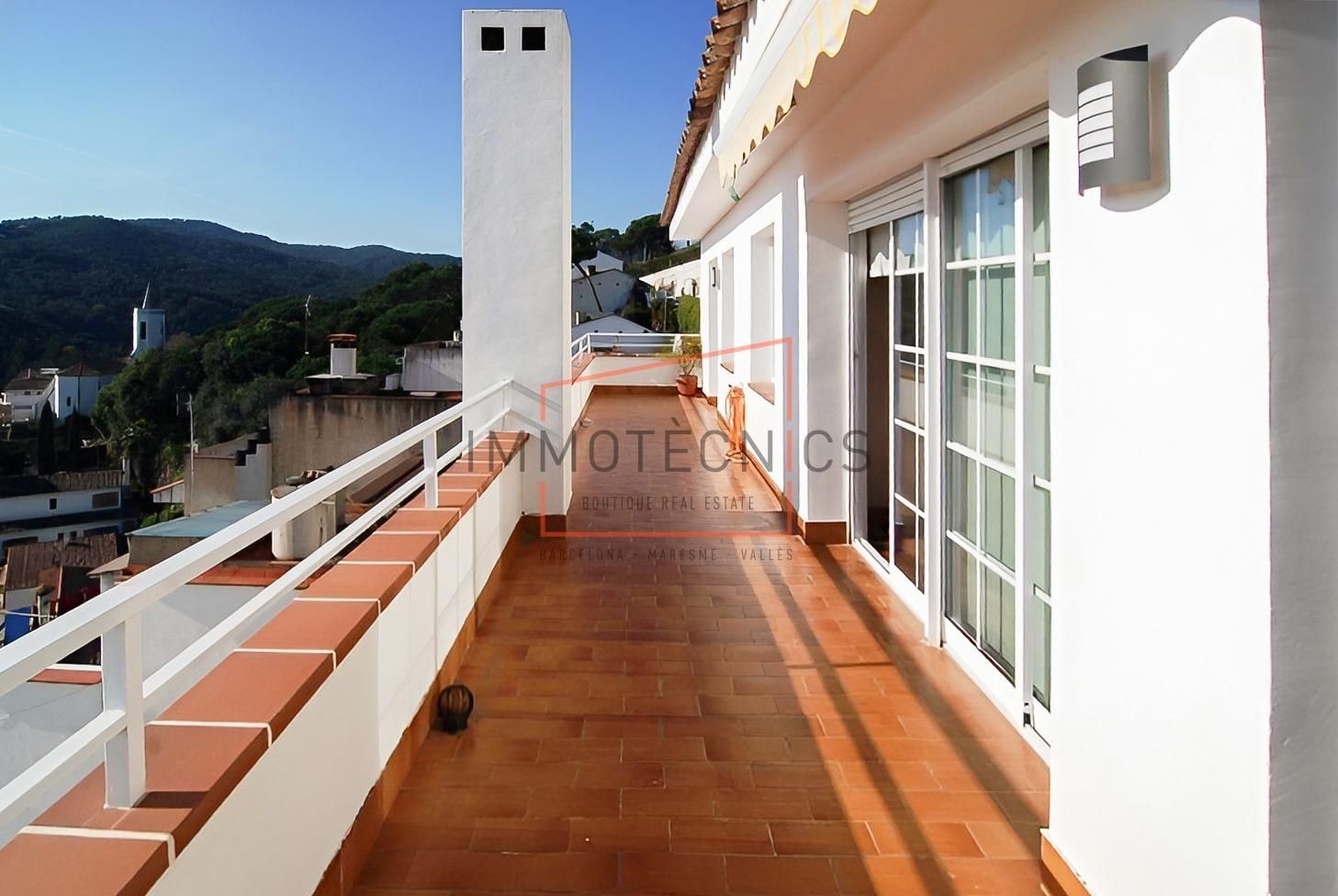 Terrasse von Dachboden zum verkauf in Sant Cebrià de Vallalta mit Heizung, Terrasse und Abstellraum