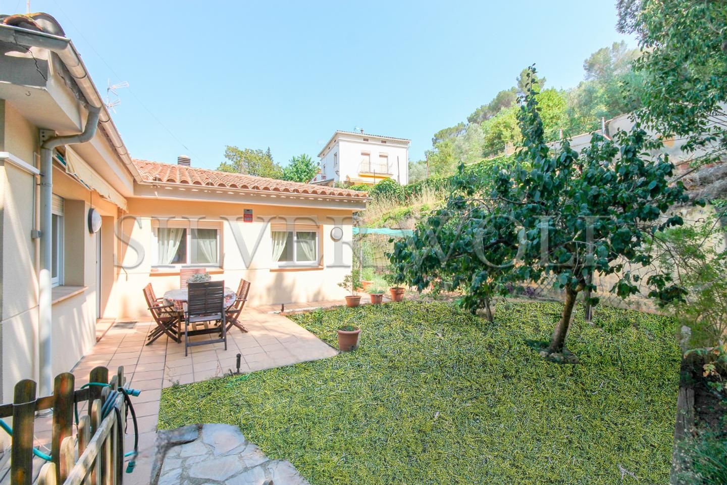 Jardí de Casa adosada en venda en Montornès del Vallès amb Aire condicionat, Calefacció i Jardí privat