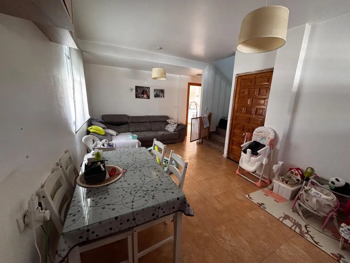 Sala de estar de Casa adosada en venta en Torre-Pacheco con Aire acondicionado, Jardín privado y Terraza