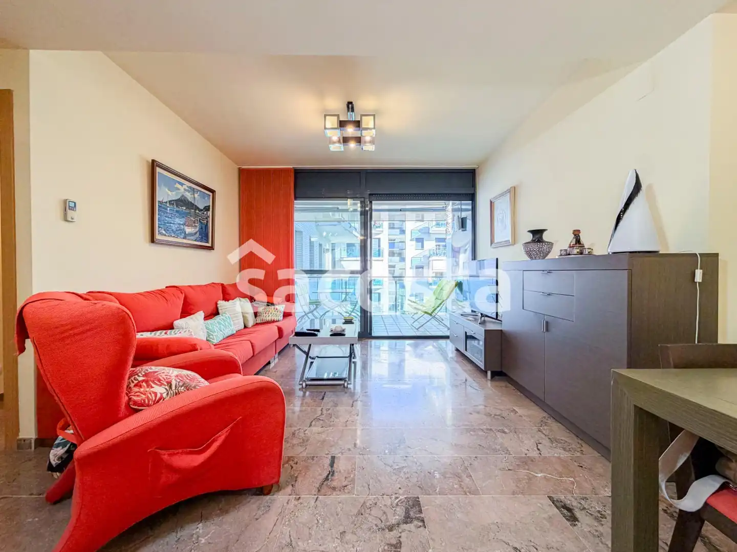 Living room of Flat for sale in Lloret de Mar  with Air Conditioner, Heating and Private garden