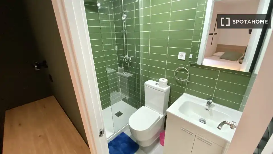 Bathroom of Flat for rent in Madrid  with Air Conditioner, Heating and Furnished