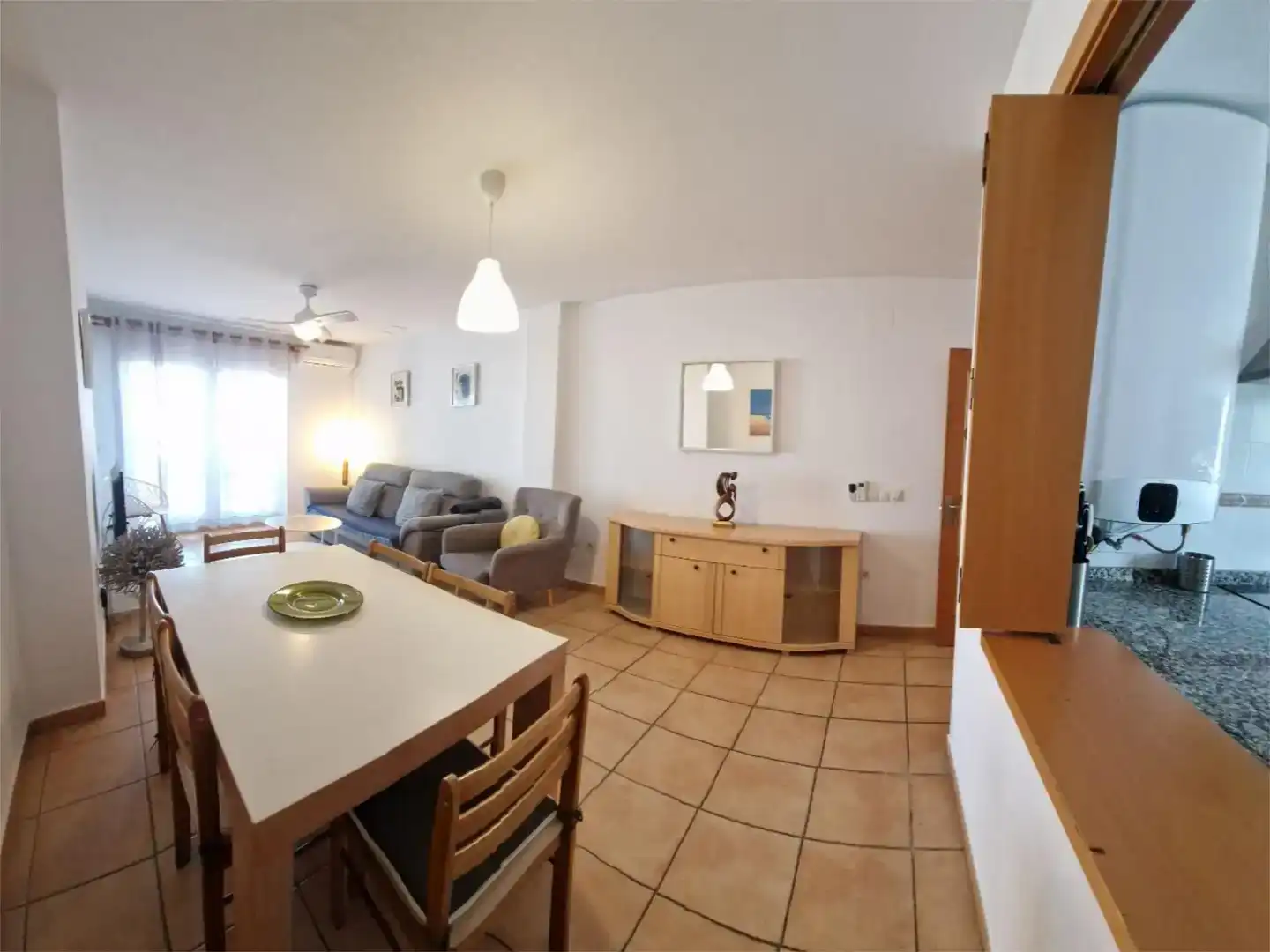 Living room of Flat for rent in Conil de la Frontera  with Air Conditioner, Private garden and Storage room