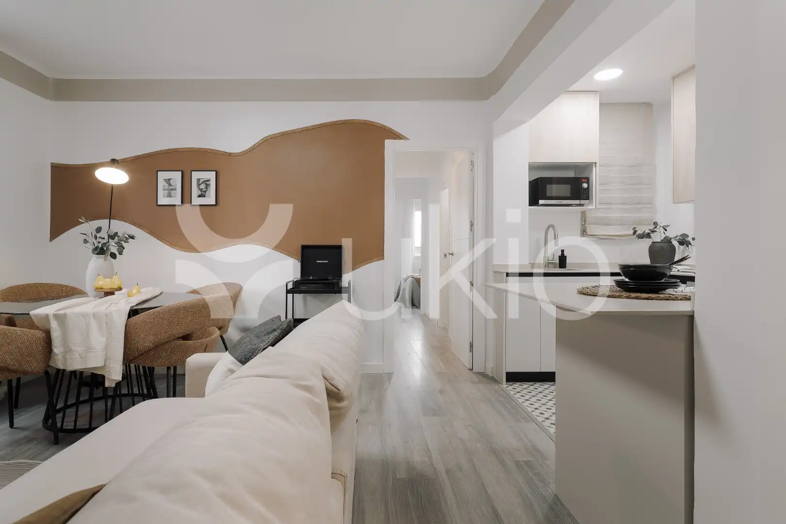 Living room of Apartments for rent in Madrid  with Air Conditioner, Heating and Furnished