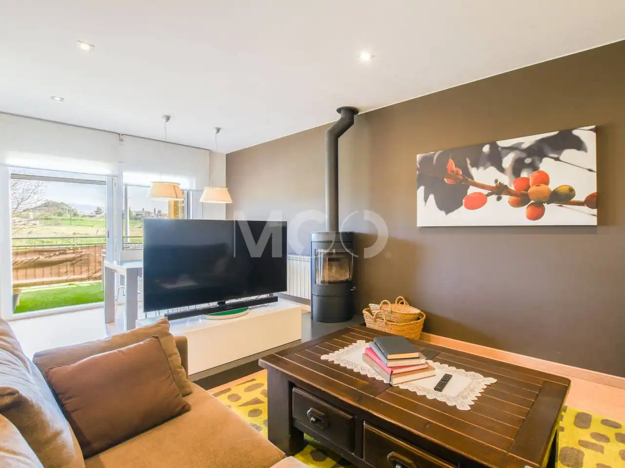 Sala de estar de Casa o chalet en venta en Manlleu con Aire acondicionado, Calefacción y Parquet