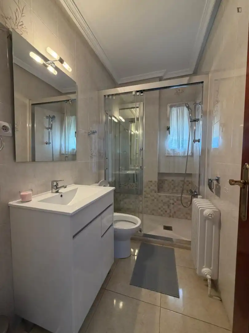Baño de Apartamento para compartir en Leganés con Calefacción, Amueblado y Horno