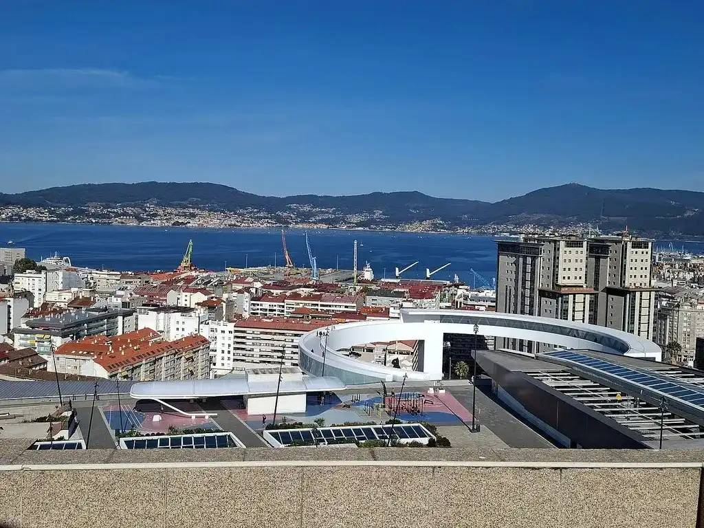Exterior view of Flat for sale in Vigo   with Heating, Parquet flooring and Terrace